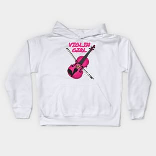 Violin Girl Female Violinist String Quartet Funny Kids Hoodie